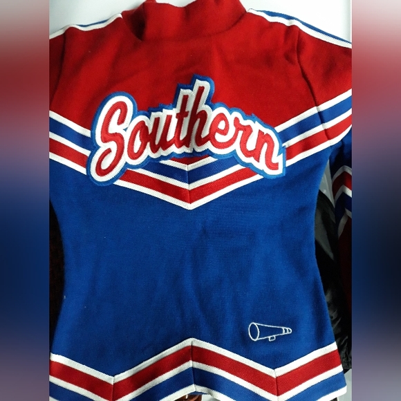 Dehen KIDS Cheerleading Sweater "Southern" Red White & Blue - Picture 3 of 8